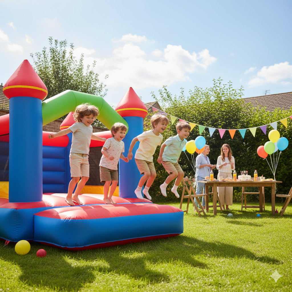 Hüpfburg auf privater Feier